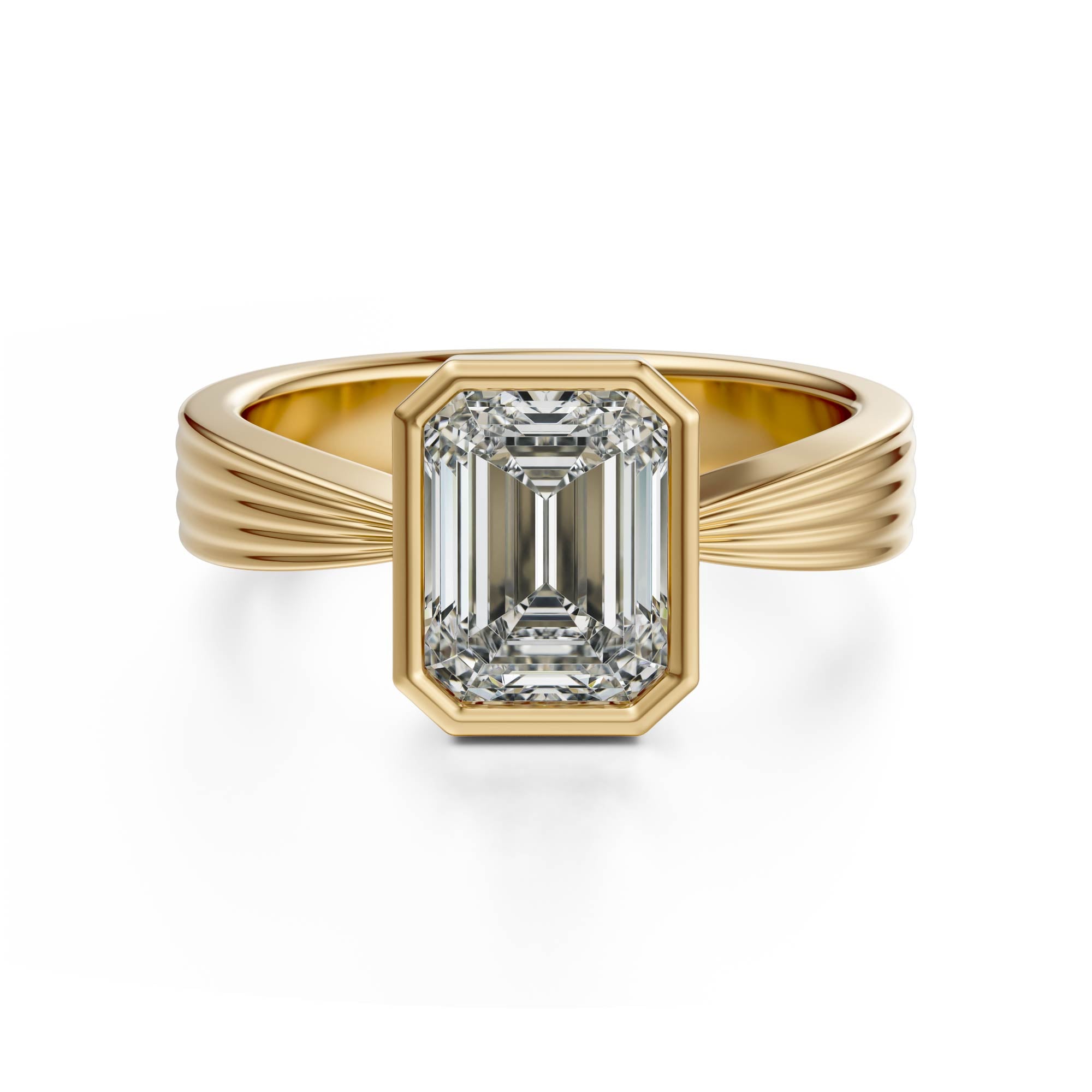 The Veil Ring | Emerald Cut - Lavender Creek Gems 