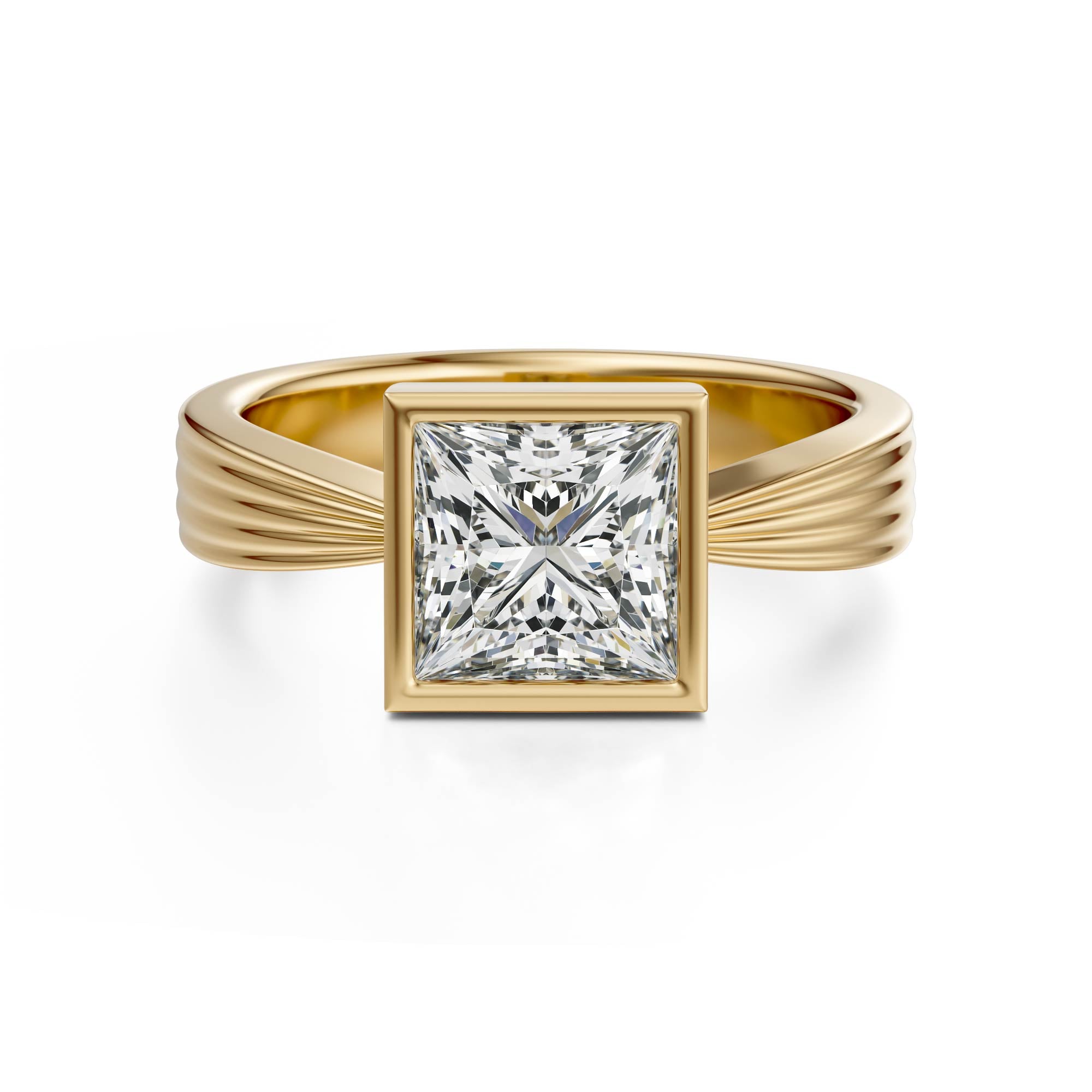 The Veil Ring | Princess | Setting Only - Lavender Creek Gems 