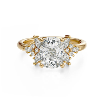 The Veraine Ring | Elongated Cushion | Setting Only