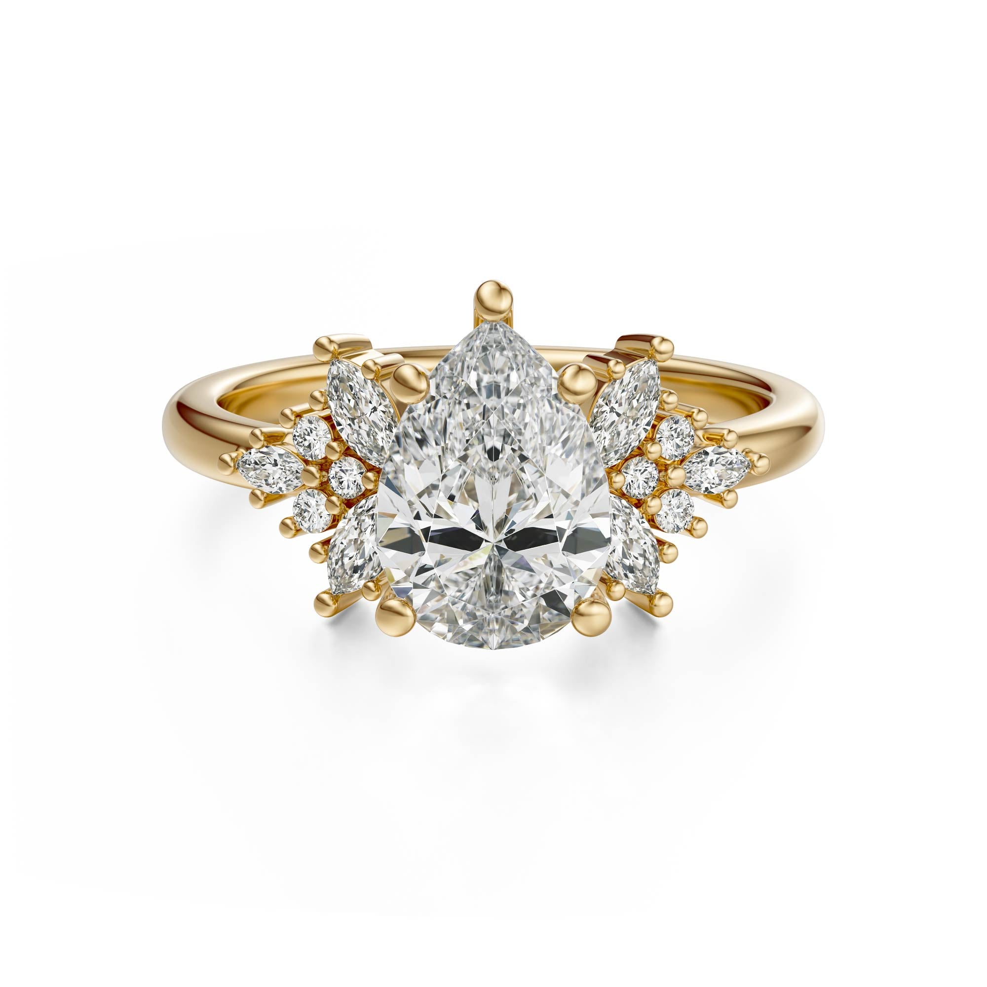 The Veraine Ring | Pear | Setting Only
