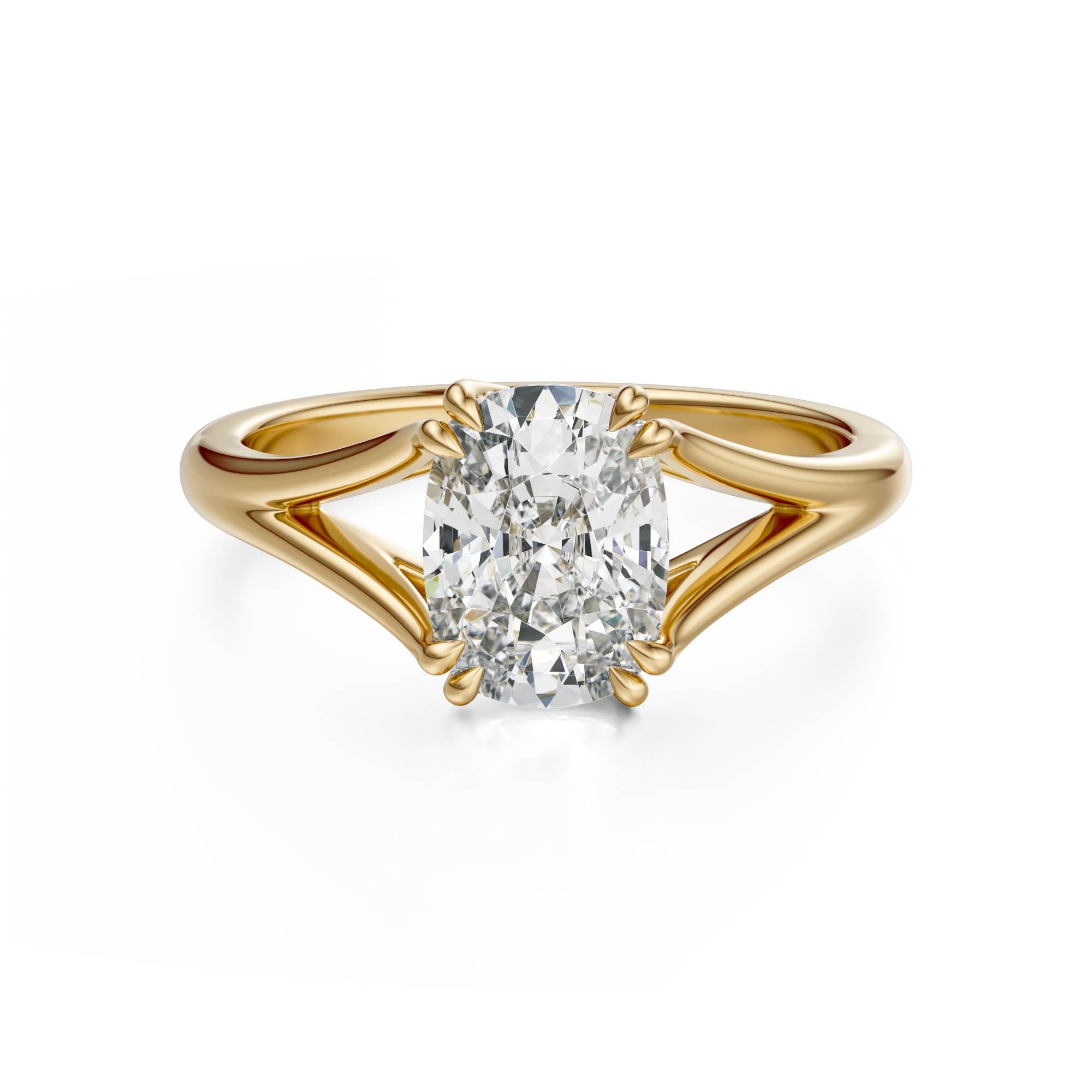 The Weaver Ring | Elongated Cushion | Setting Only - Lavender Creek Gems 