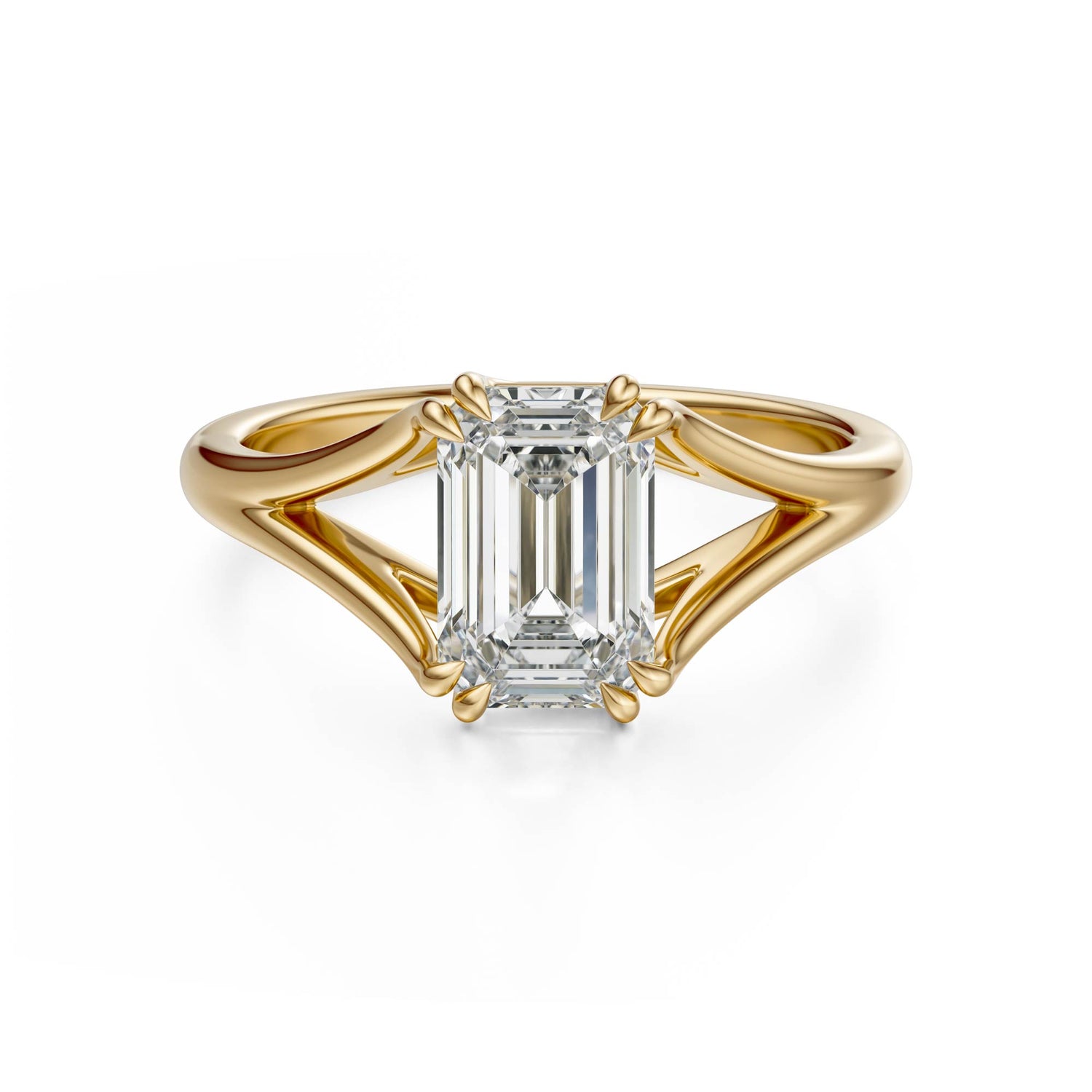 The Weaver Ring | Emerald Cut | Setting Only - Lavender Creek Gems 