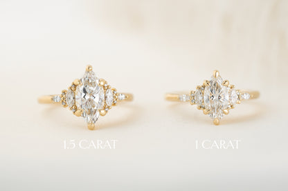 The Maeve Ring | Marquise Diamond - Lavender Creek Gems 