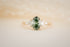 The Maeve 1.18 CT Oval Green Diamond Ring - Lavender Creek Gems 
