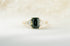 The Maeve 2.25 CT Emerald Cut Teal Green Sapphire Ring - Lavender Creek Gems 
