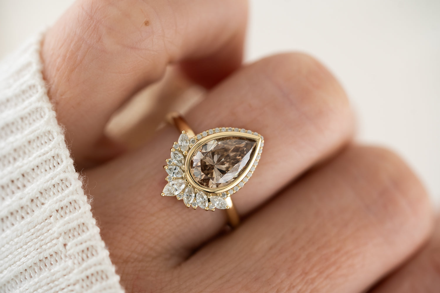 The Penelope Ring | 2 CT Champagne Diamond - Lavender Creek Gems 