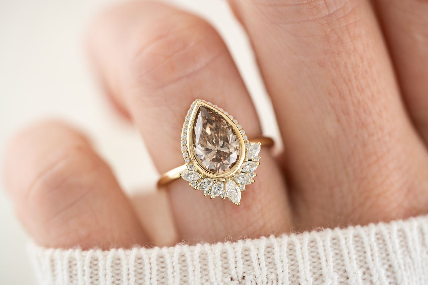 The Penelope Ring | 2 CT Champagne Diamond - Lavender Creek Gems 