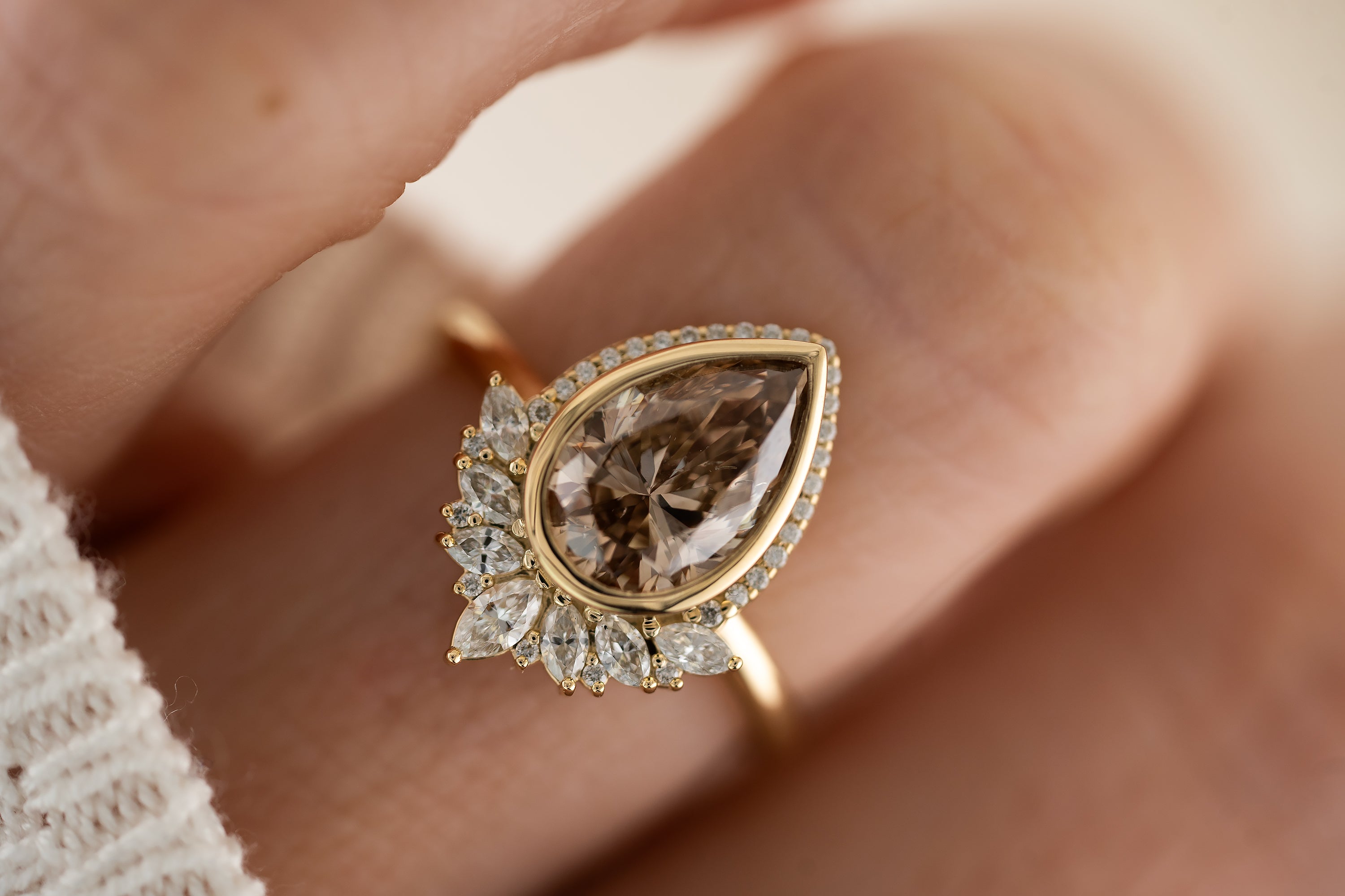The Penelope Ring | 2 CT Champagne Diamond - Lavender Creek Gems 