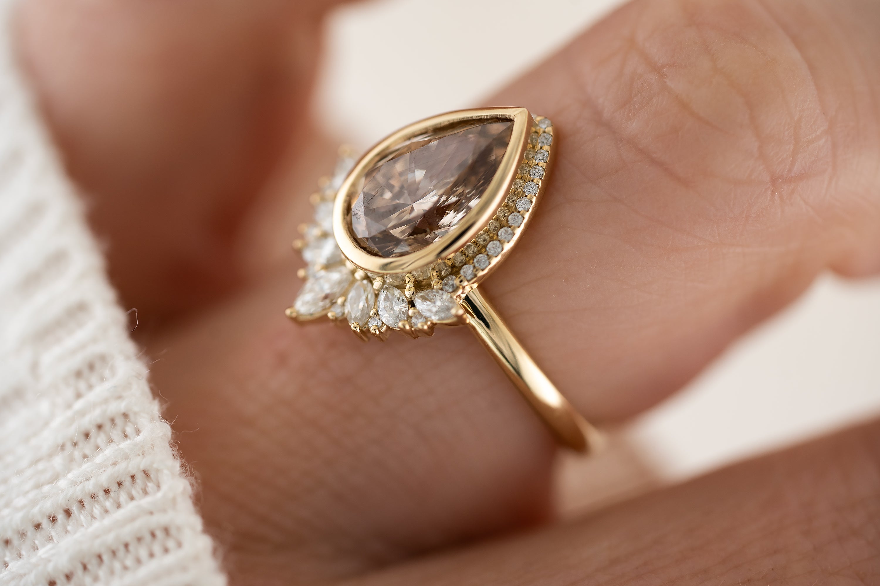 The Penelope Ring | 2 CT Champagne Diamond - Lavender Creek Gems 
