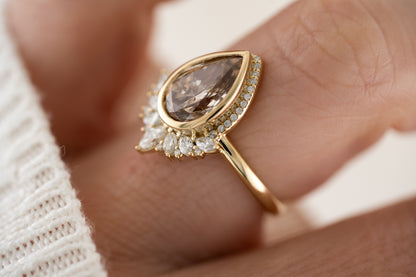 The Penelope Ring | 2 CT Champagne Diamond - Lavender Creek Gems 