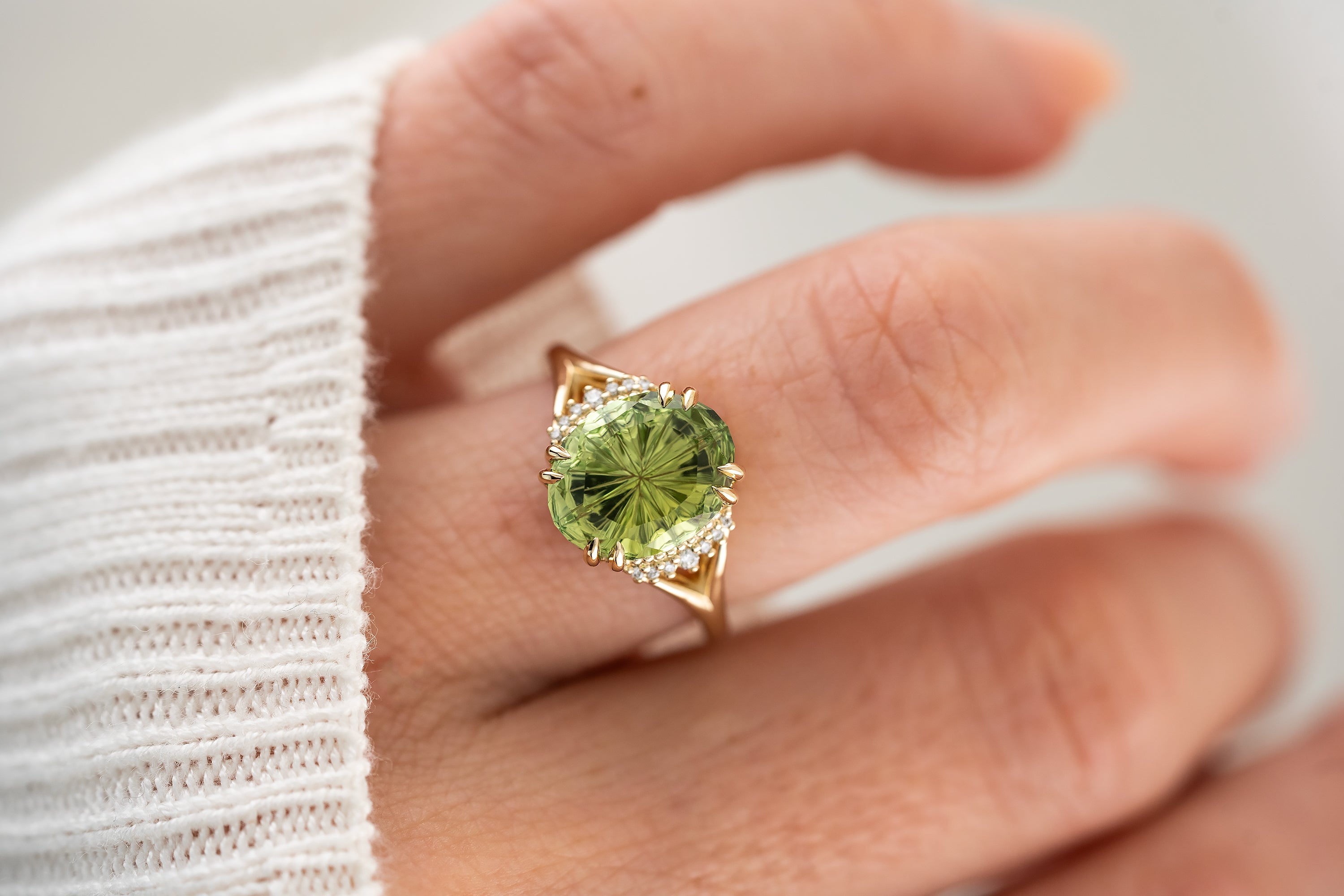 The Serendipity Ring | 4.39 CT Oval Starbrite™ Tourmaline