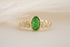 The Solstice Ring | 1.6 CT Oval Starbrite™ Tsavorite - Lavender Creek Gems 