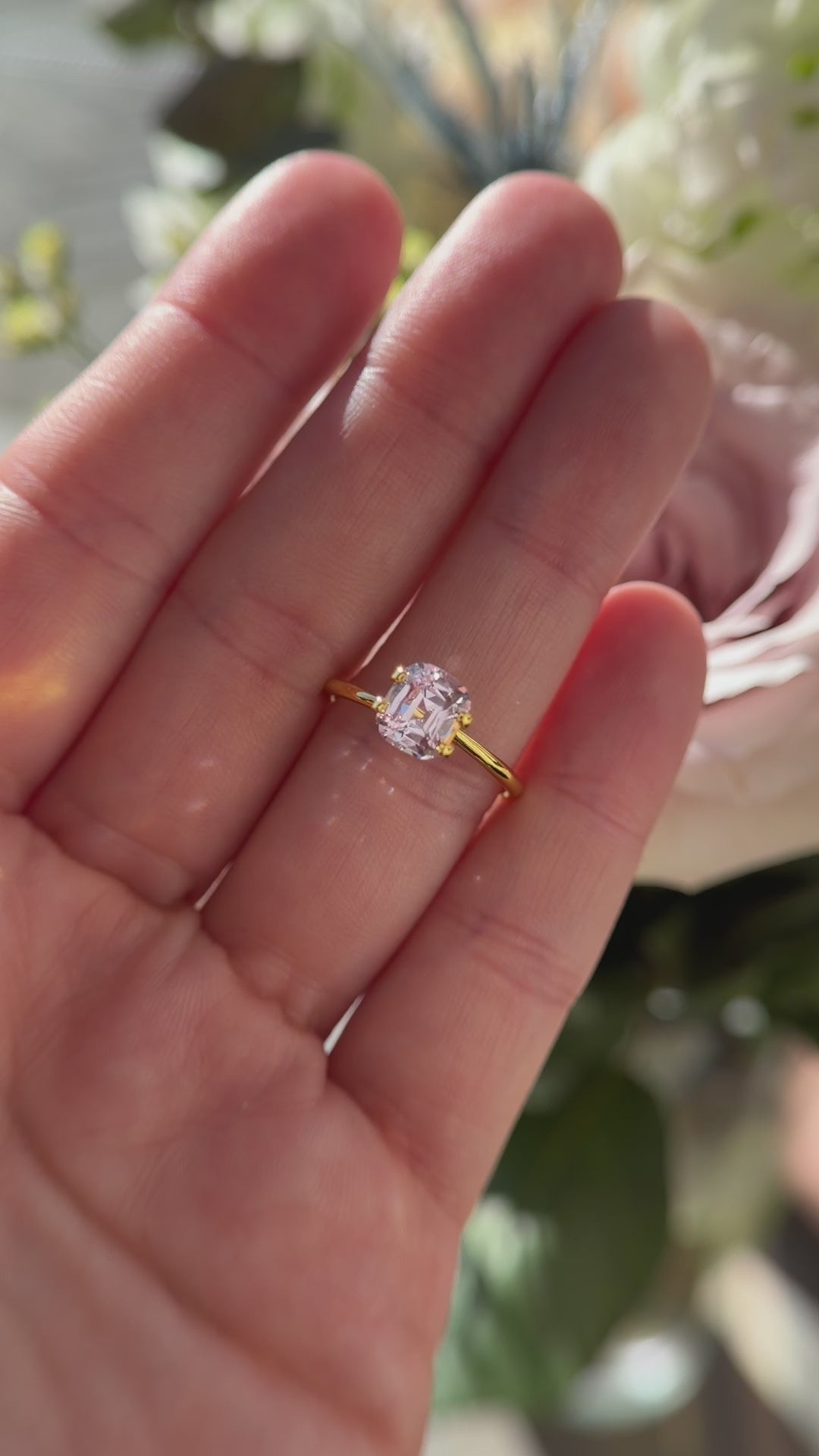 2.03 CT Cushion Pastel Pink Sapphire