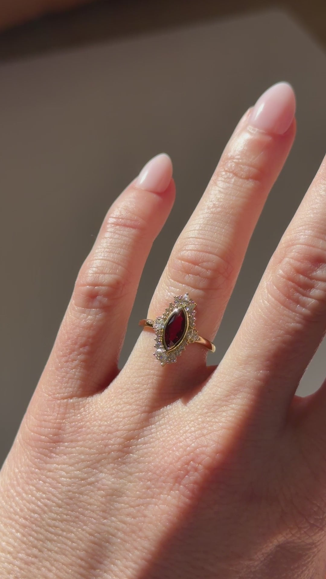 The Ethereal Ring | 1.1 CT Marquise Ruby