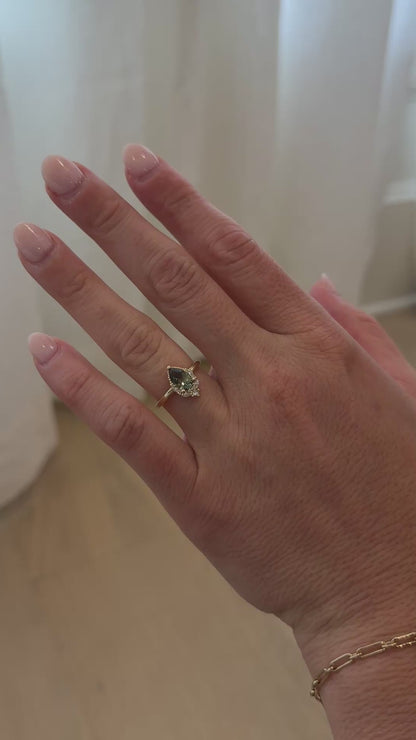 The Charlotte Ring | 1.13 Green Sapphire