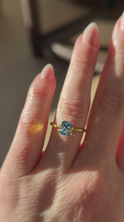 1.54 CT Radiant Cut Aquamarine