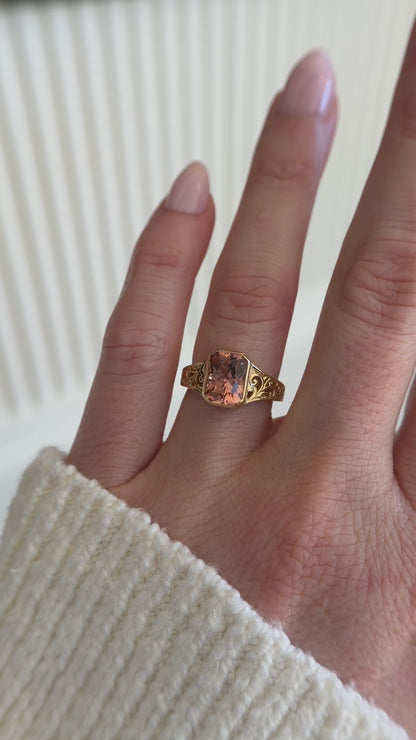 The Endearment Ring | 2.7 Radiant Peach Tourmaline