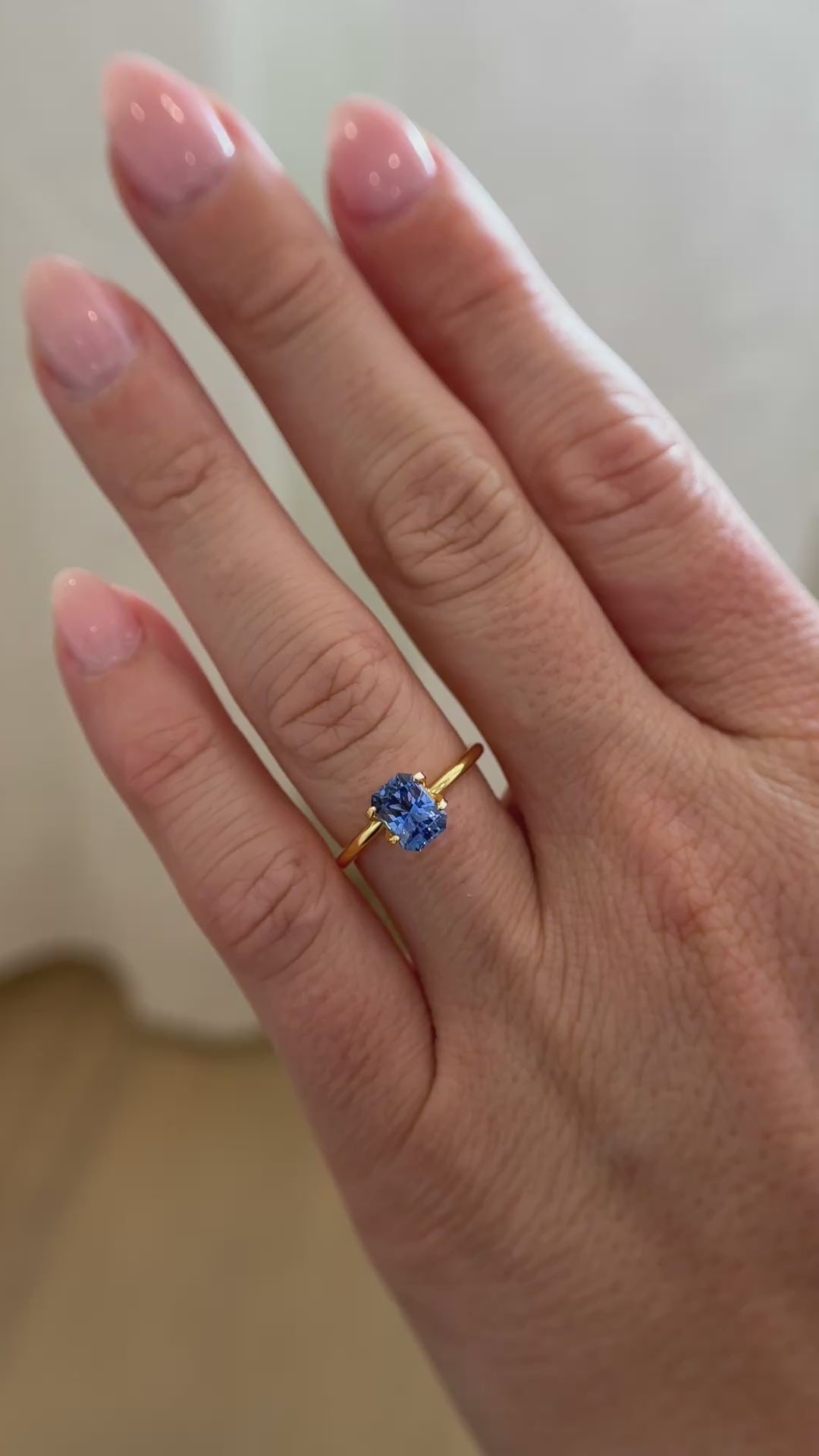 1.46 CT Radiant Cut Blue Sapphire