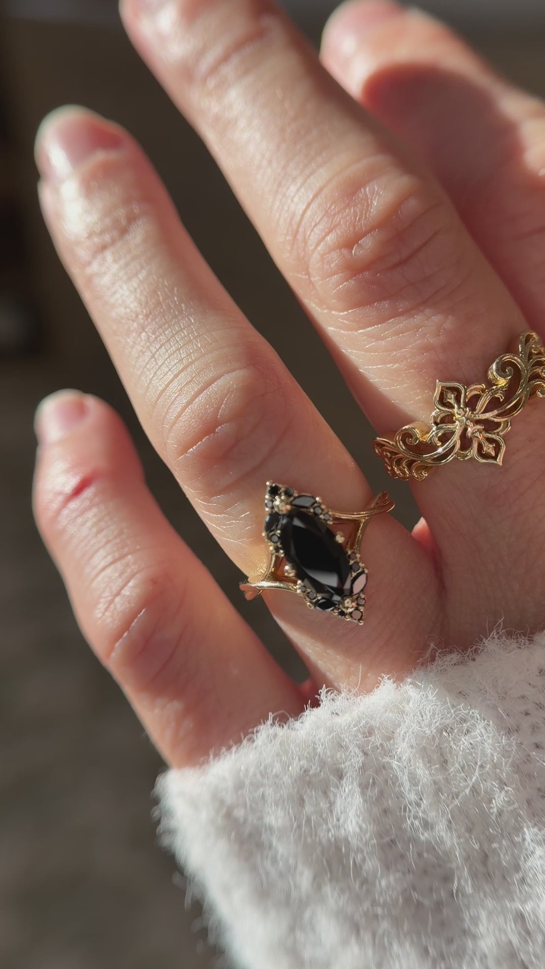 The Everlight Ring | 1.69 CT Black Diamond