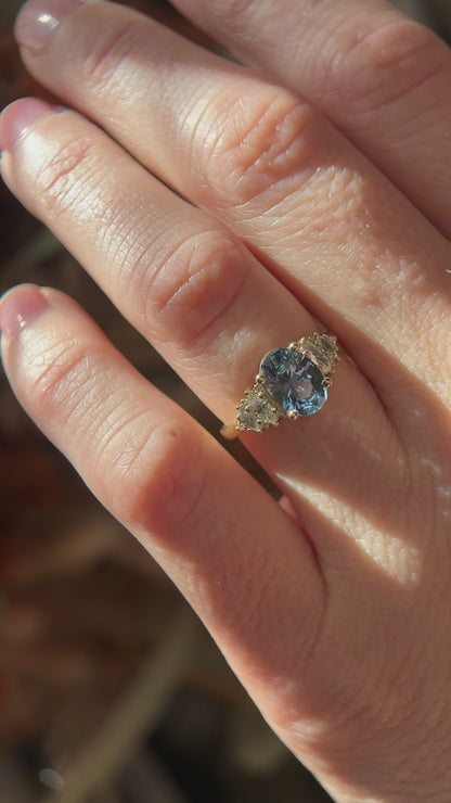 The Vivienne 1.95 CT Oval Sapphire Ring