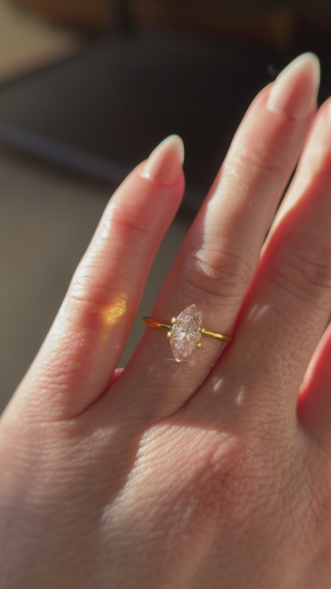 1.51 CT Lab Created Marquise Cut Light Pink Diamond