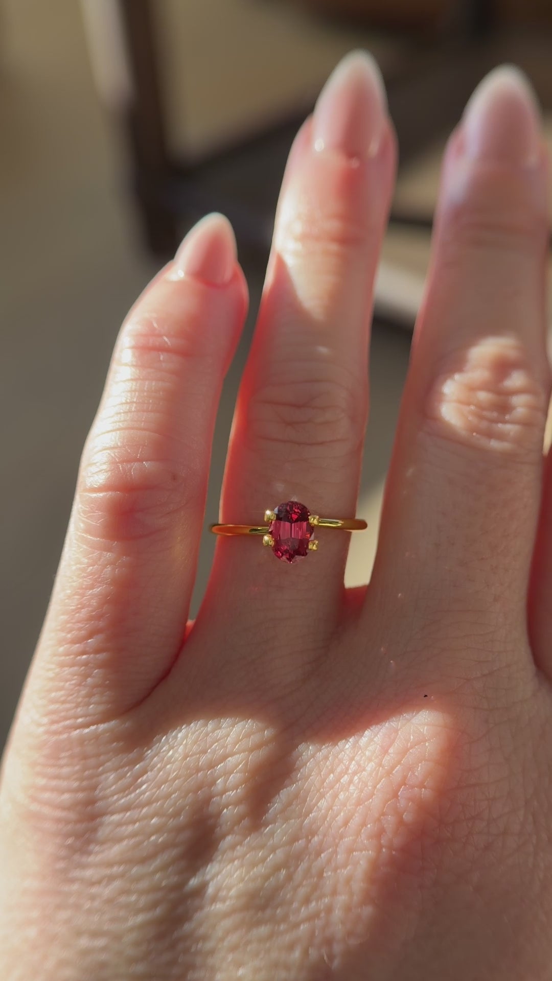 1.13 CT Oval Cut Red Spinel