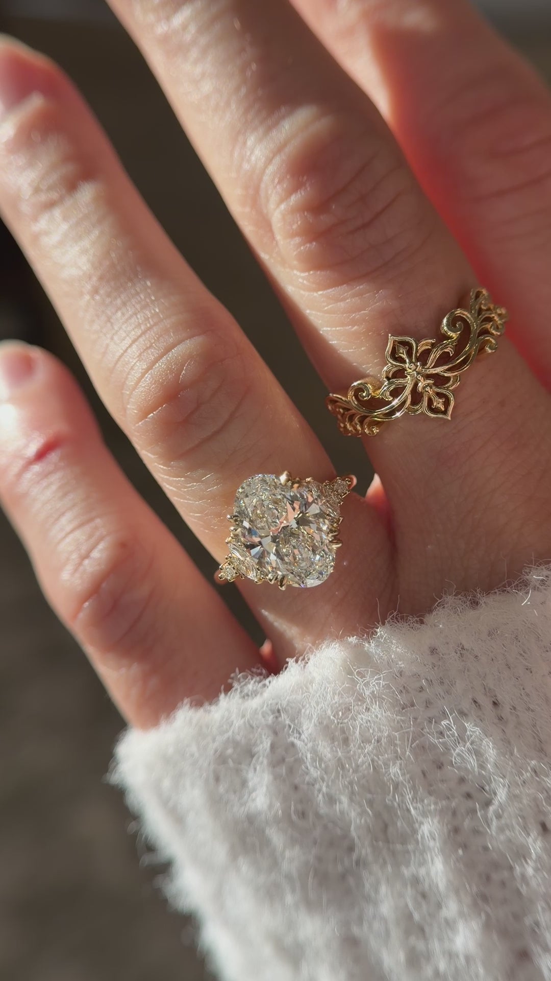 The Maeve Ring | 4.02 CT Oval Diamond