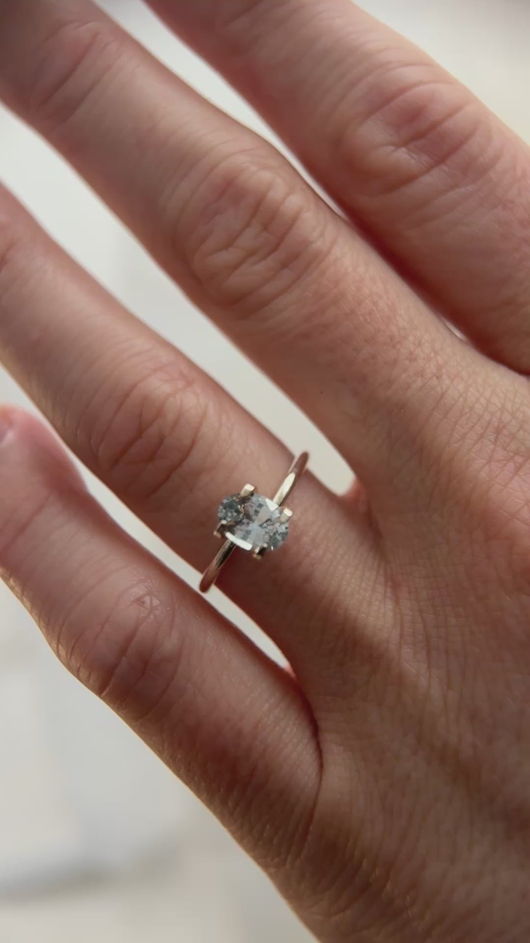 1.15 CT Oval Cut Blue Sapphire