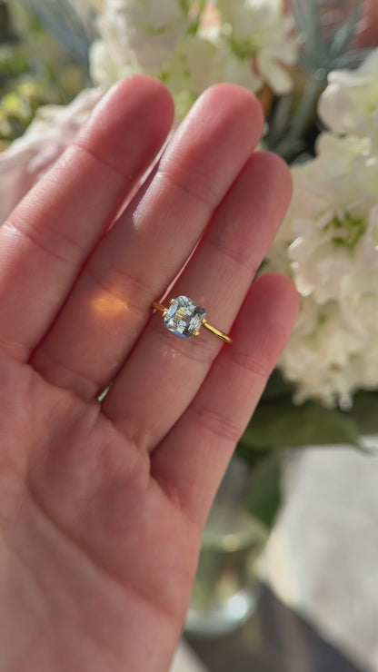 2.43 CT Cushion Mint Sapphire