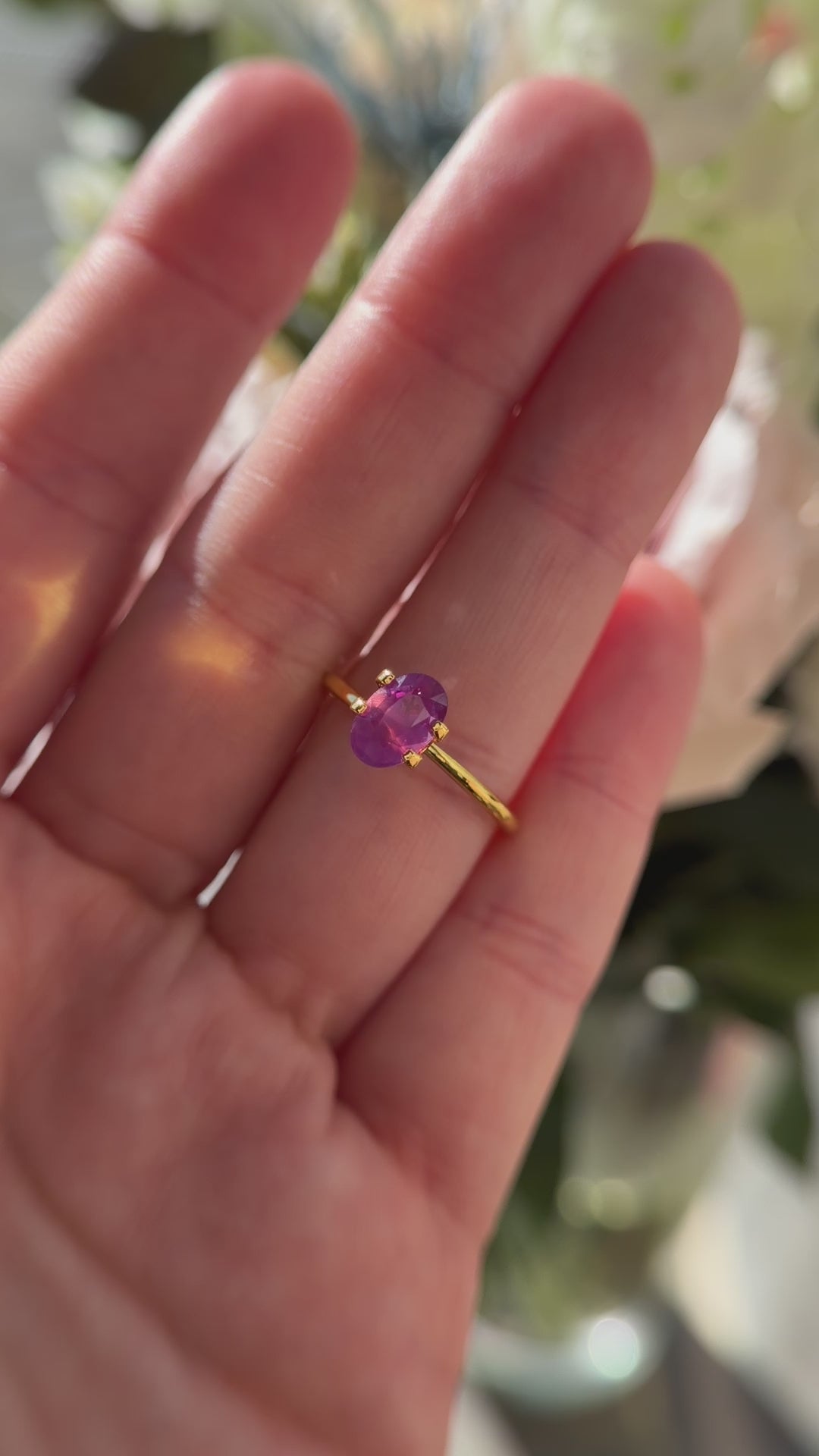 1.84 CT Oval Pinkish Red Sapphire