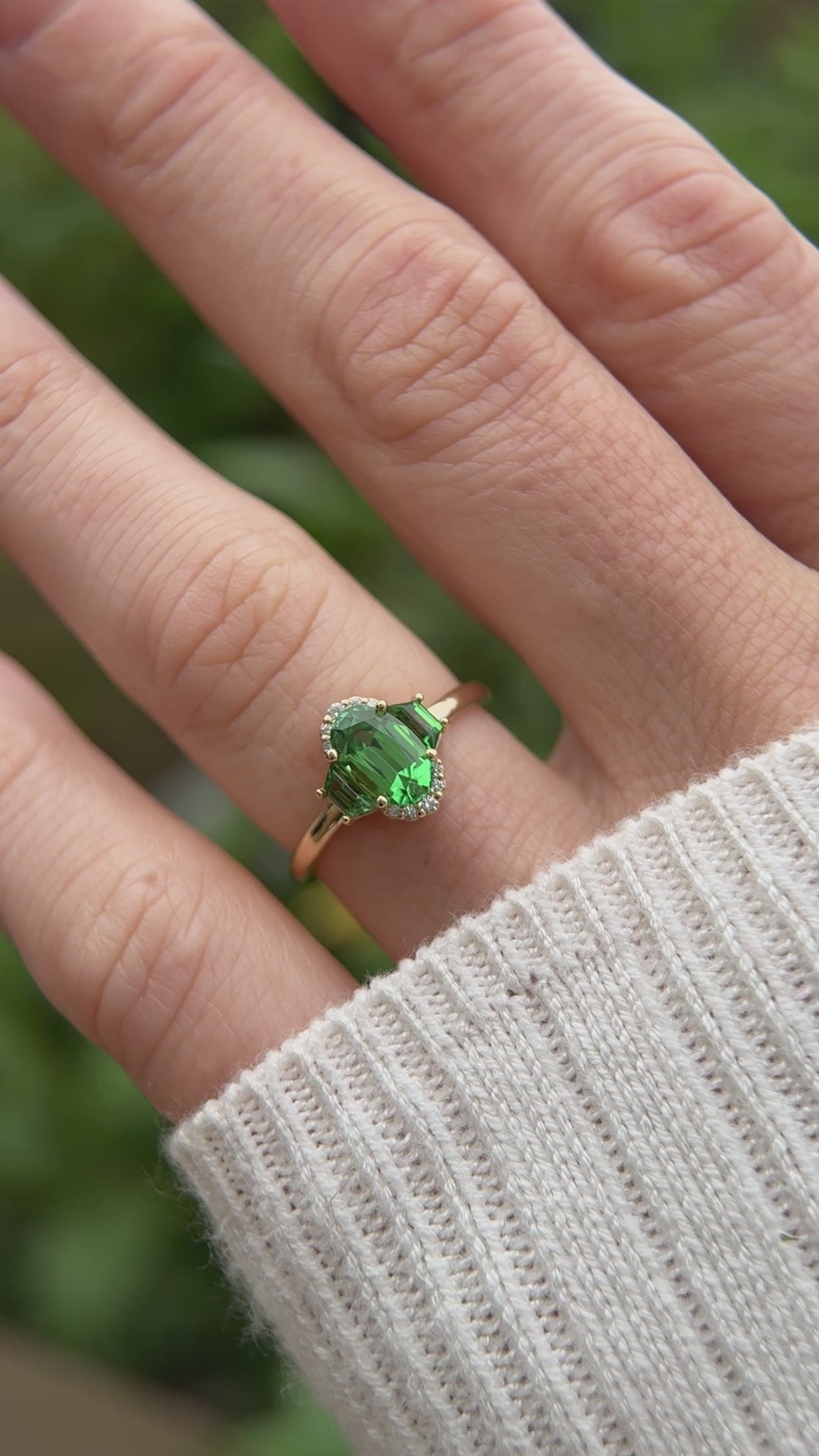 The Emerald City Ring | Tsavorite Garnet