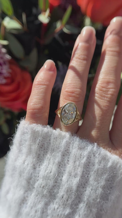 The Sitara Ring | 5 CT Oval Diamond