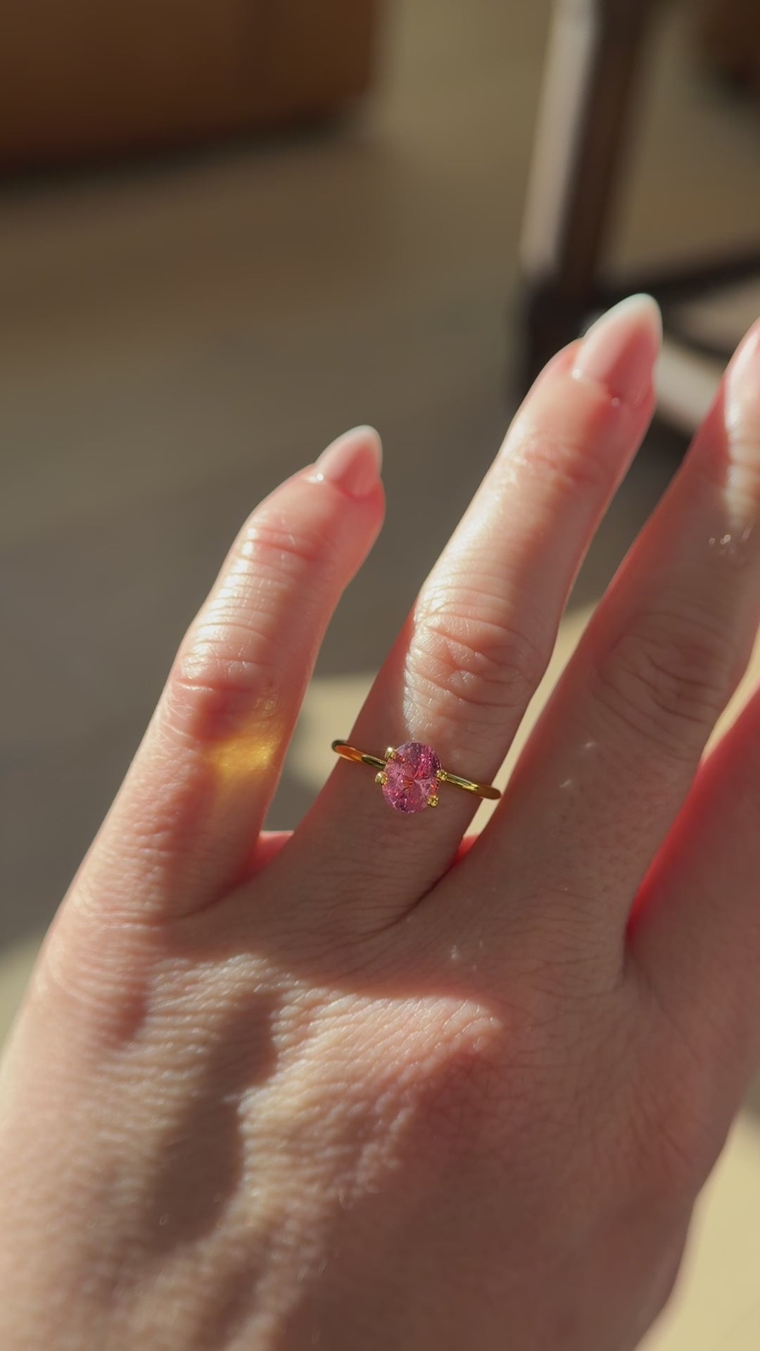 1.66 CT Oval Padparadscha Sapphire