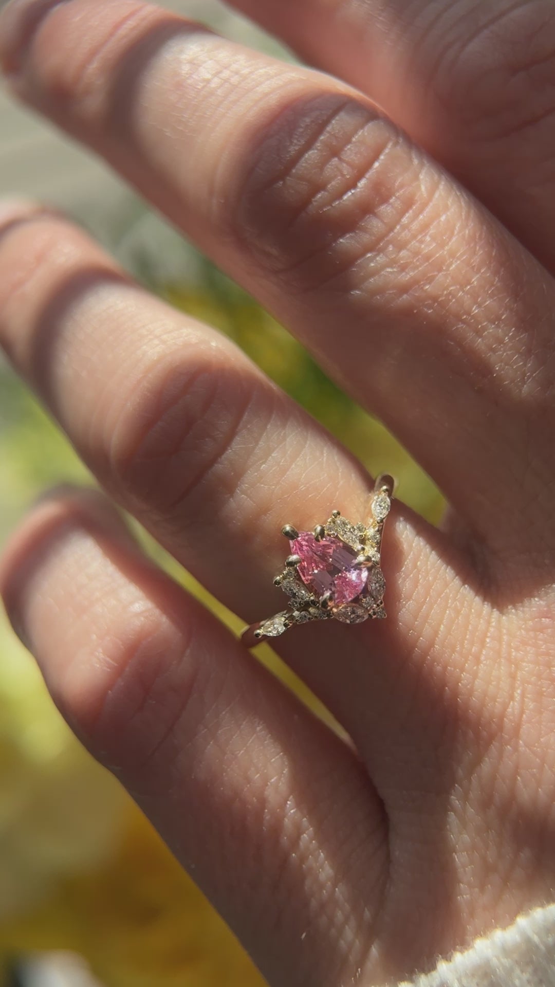 The Aurora Ring | 0.81 CT Pink Spinel