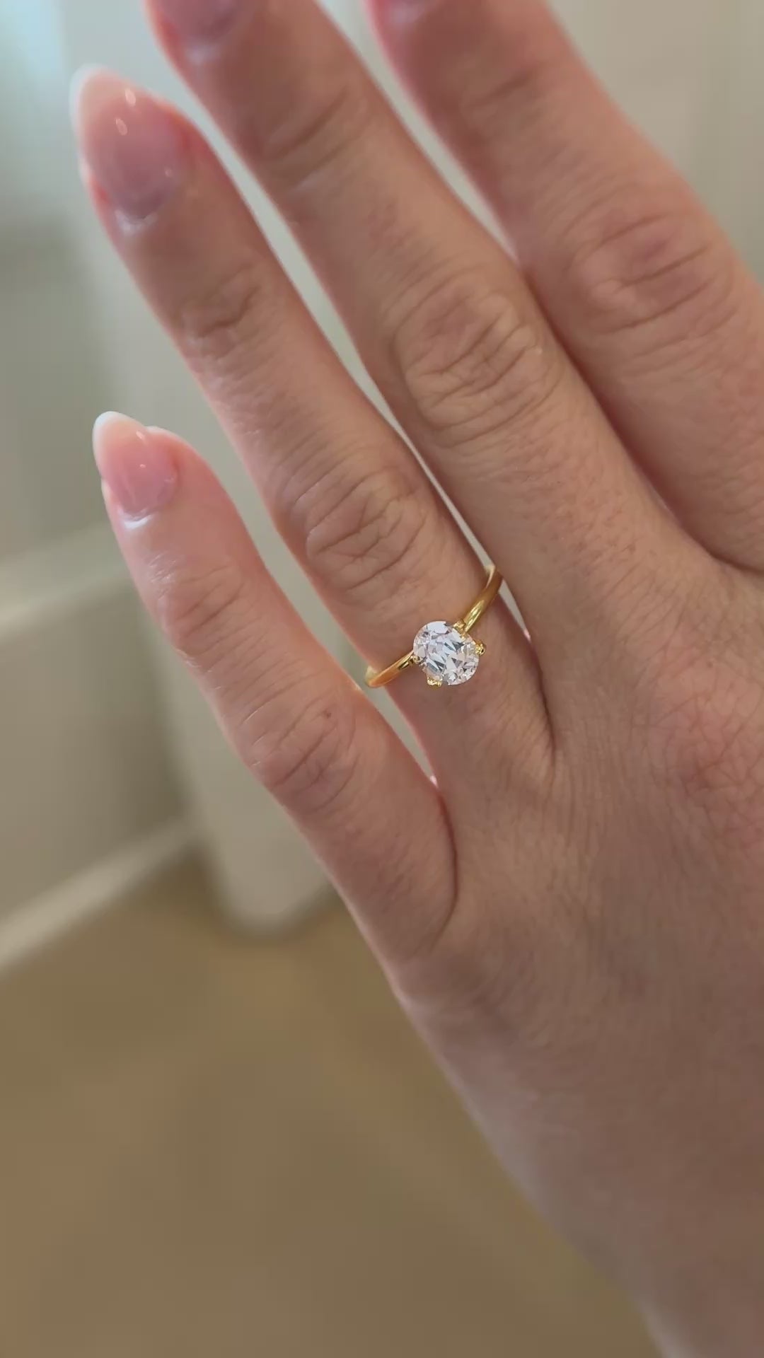 1.4 CT Oval Cut Pastel Pink Sapphire