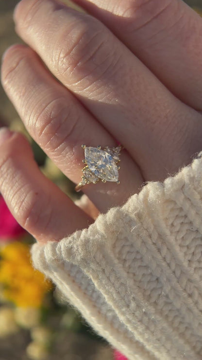 The Low Maeve Ring | Marquise Diamond