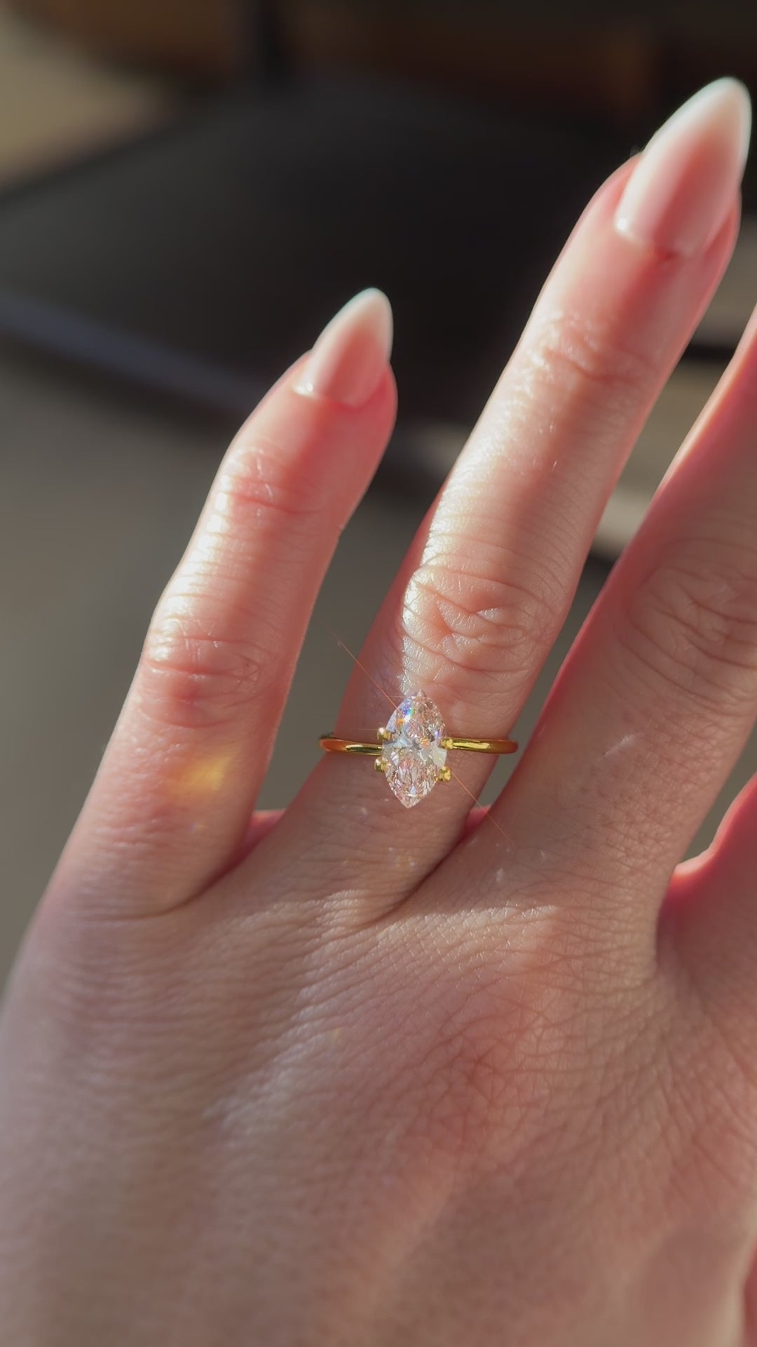 1.5 CT Lab Created Marquise Cut Light Pink Diamond