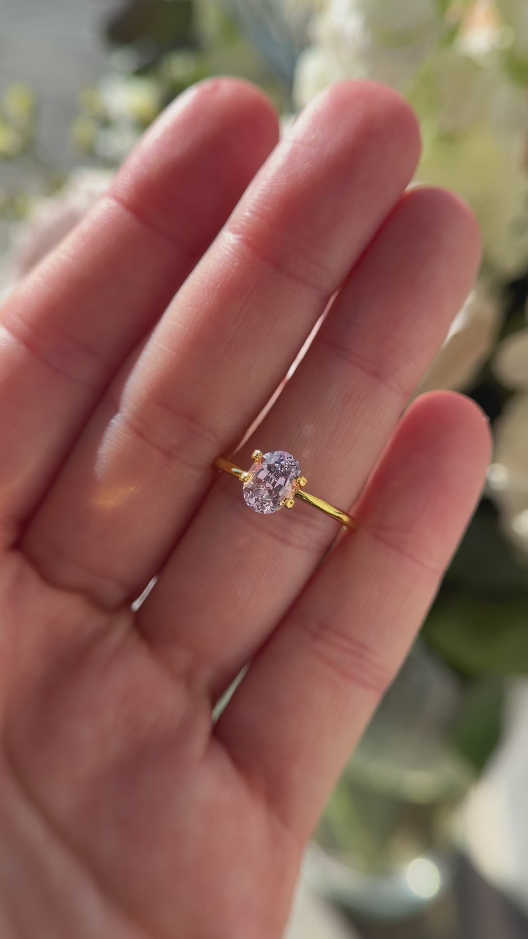 1.76 CT Oval Light Purple Sapphire