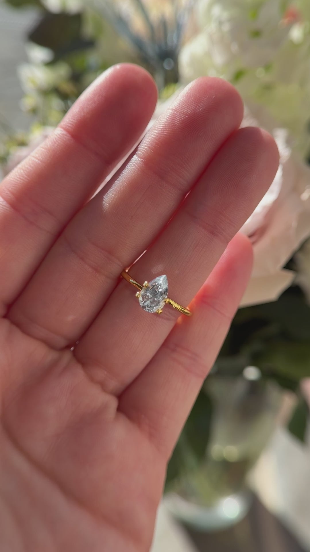 1.7 CT Pear Pastel Blue Sapphire