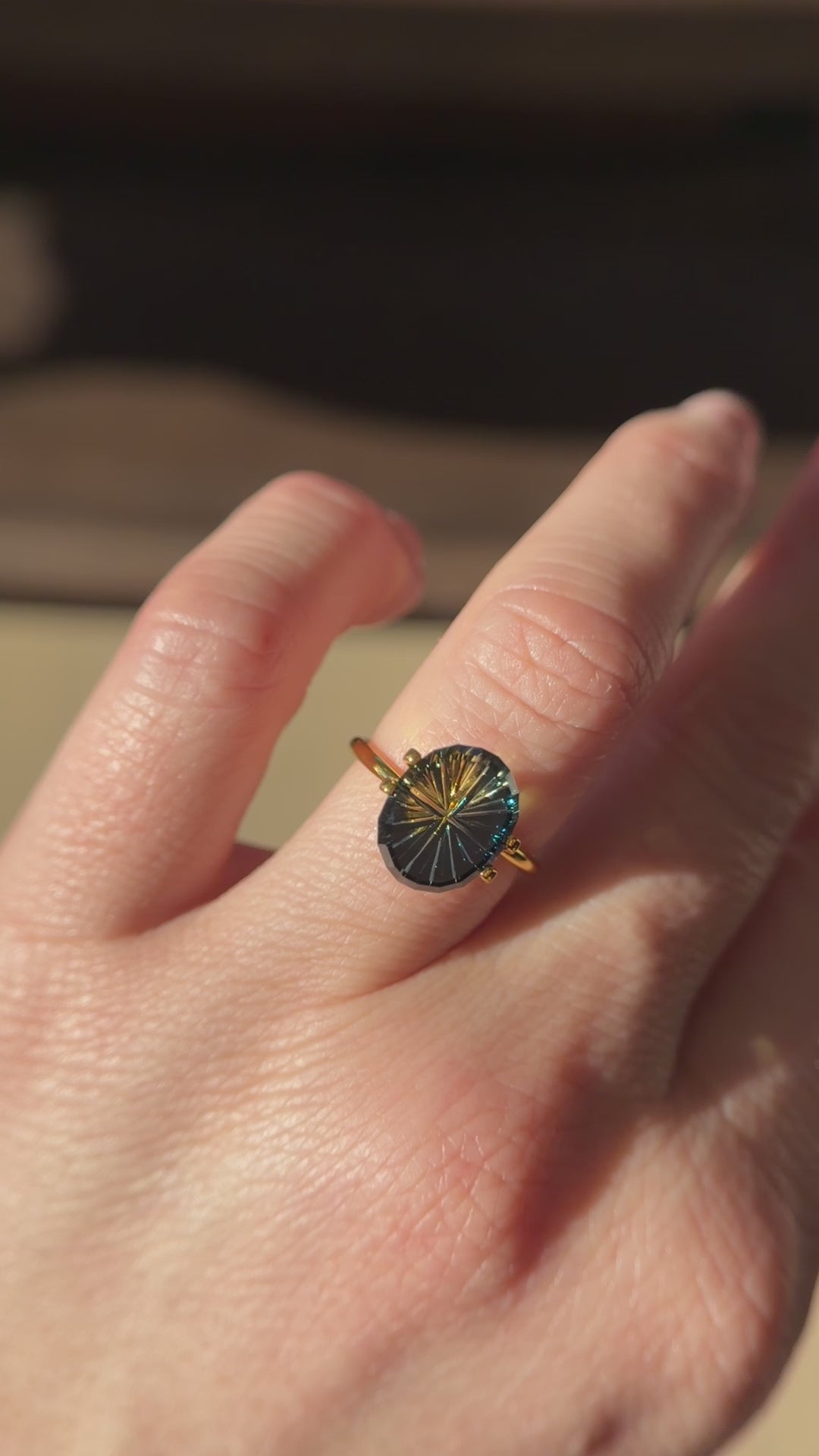 7.15 CT Oval Starbrite™ Cut Parti Australian Sapphire