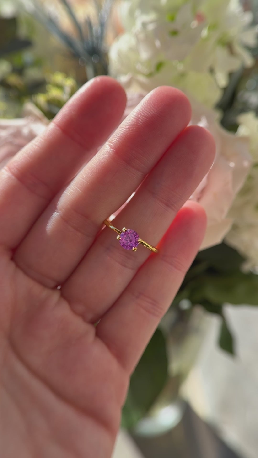 0.89 CT Round Magenta Sapphire