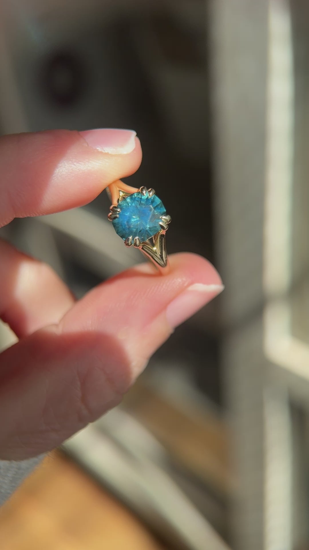 The Weaver Ring | 2.7 CT Oval Blue Montana Sapphire