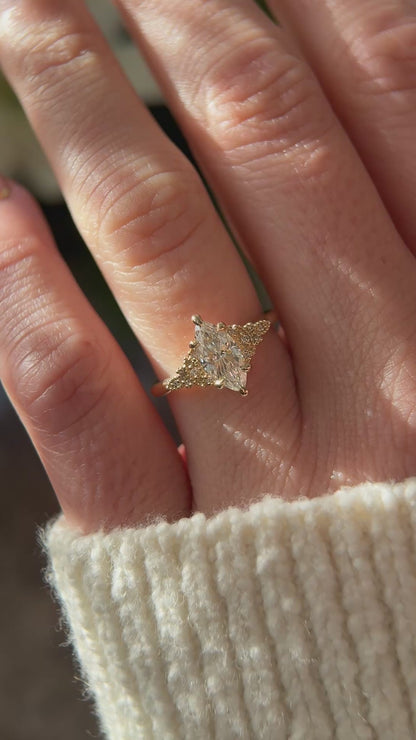 The Art Deco Maeve Ring | 1 CT Marquise Diamond