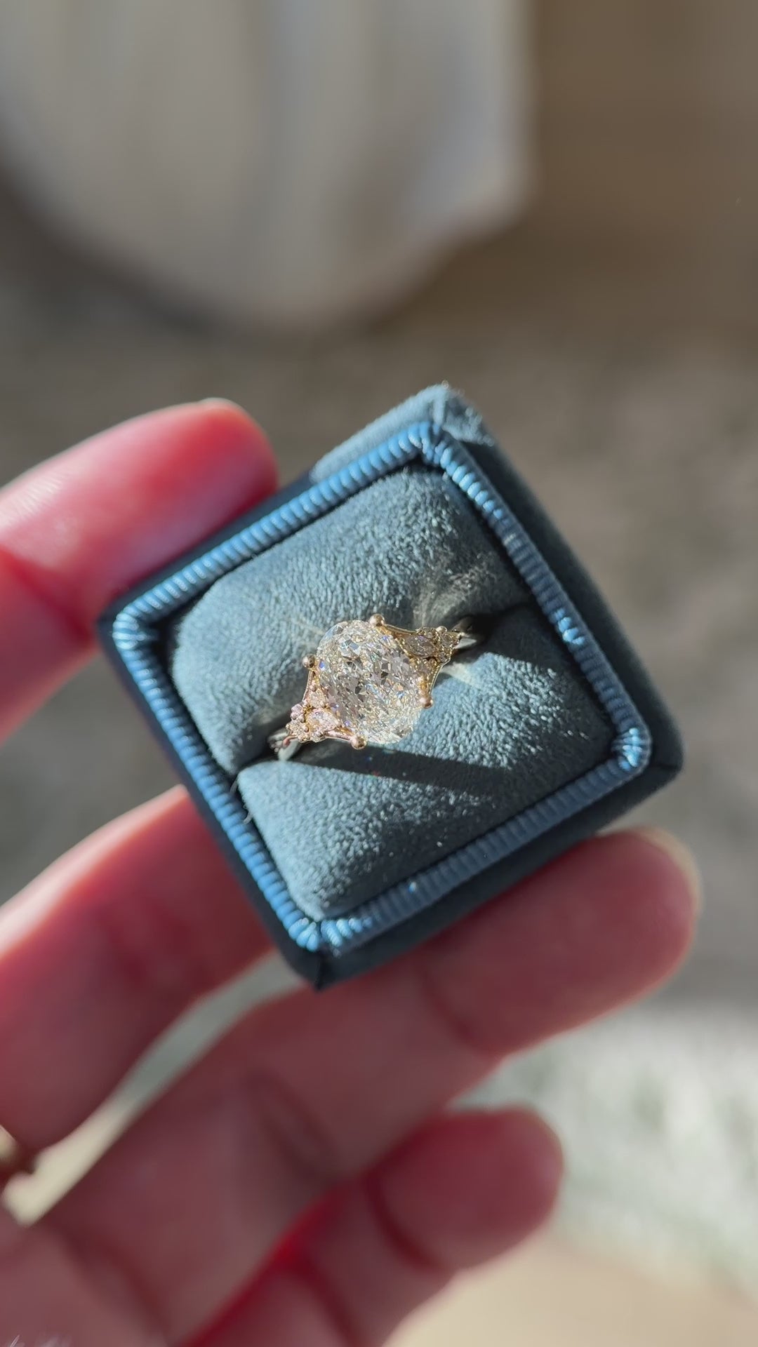 The Lyria Ring | 2.02 CT Fancy Oval Diamond