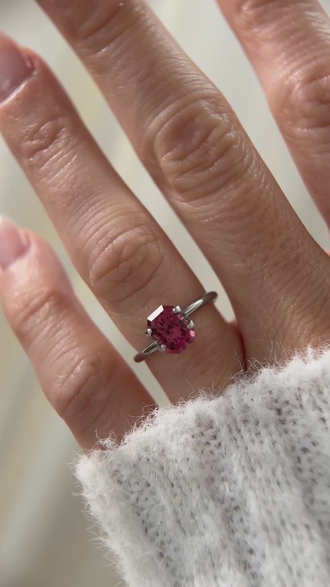 2.08 CT Radiant Cut Pink Spinel