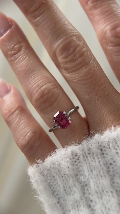 2.08 CT Radiant Cut Pink Spinel