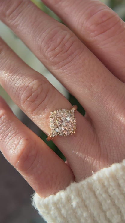 The Nestia Ring | 2.11 CT Marquise Pink Diamond