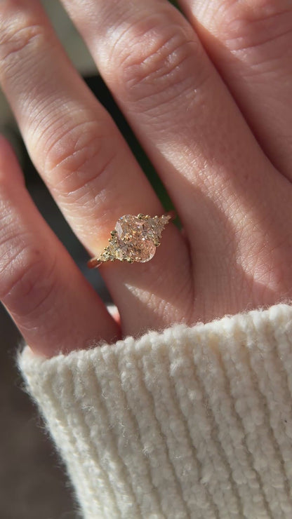 The Maeve Ring | 1.82 CT Oval Pink Diamond