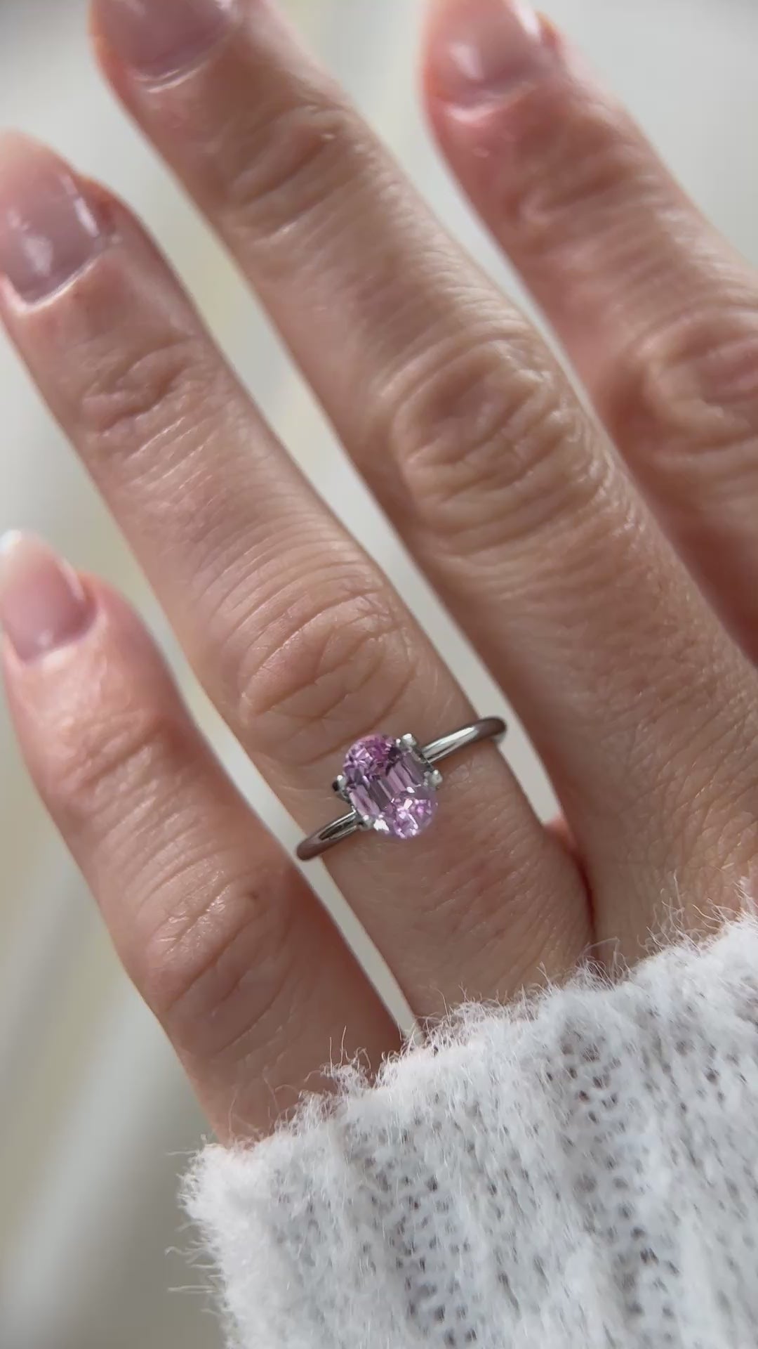 1.51 CT Oval Cut Pink Sapphire