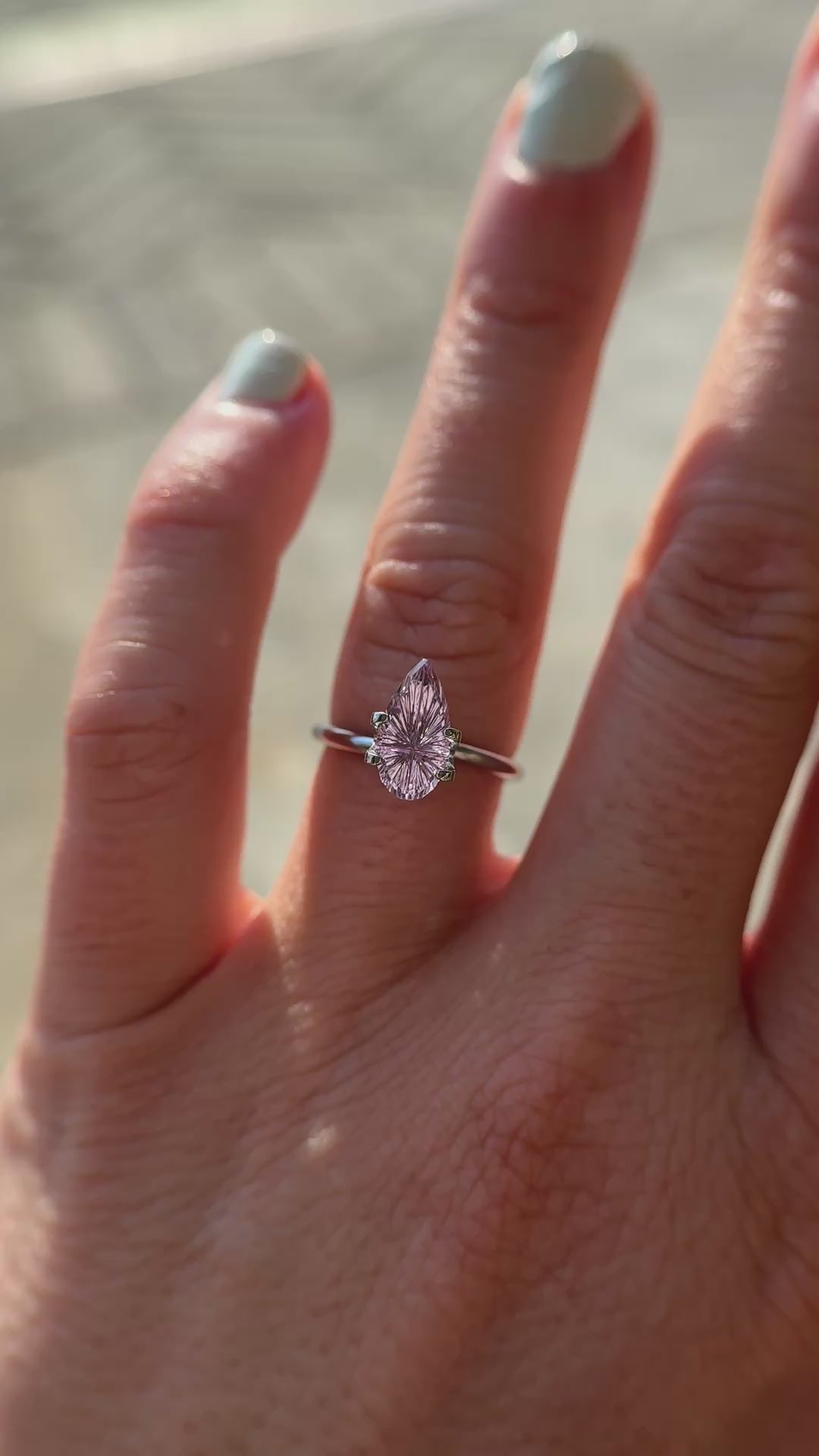 1.76 CT Pear Starbrite™ Cut Purple Sapphire